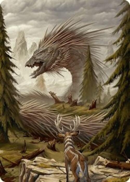 Quilled Greatwurm Art Card (44/54) [Foundations Art Series] | Jomio and Rueliete's Cards and Comics