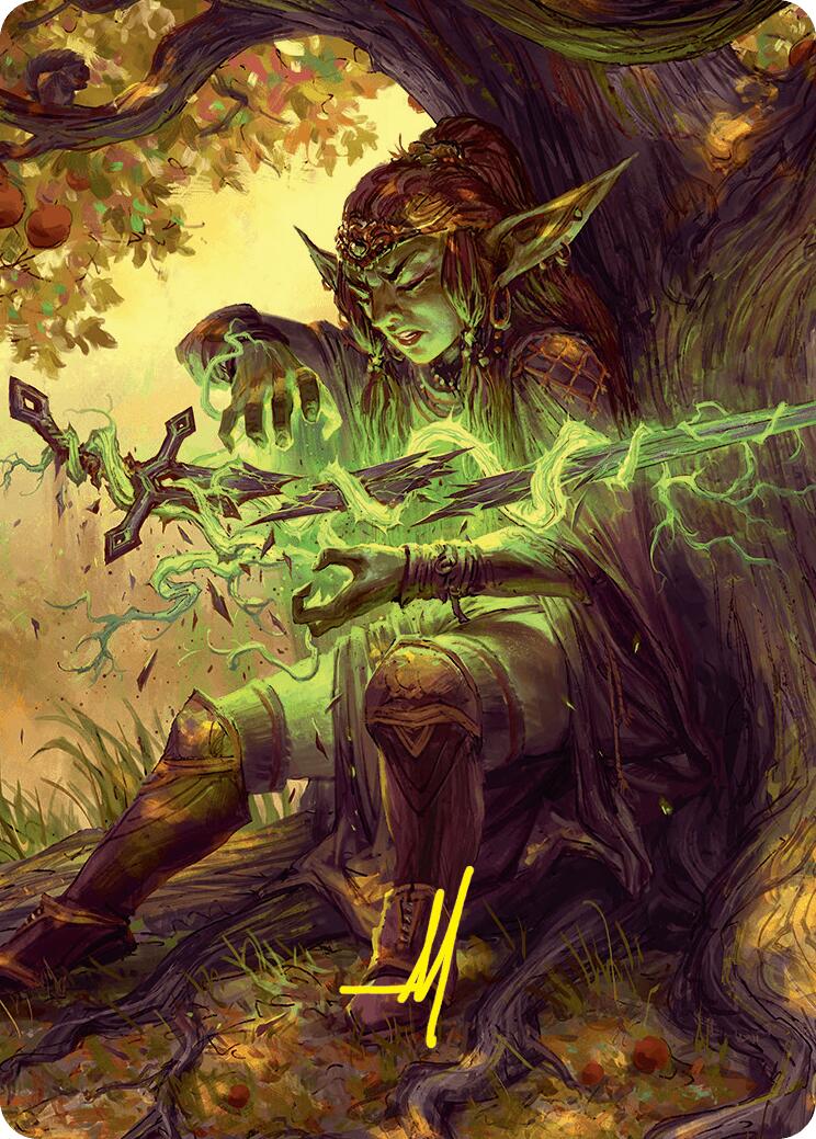 Reclamation Sage Art Card (45/54) (Gold-Stamped Signature) [Foundations Art Series] | Jomio and Rueliete's Cards and Comics