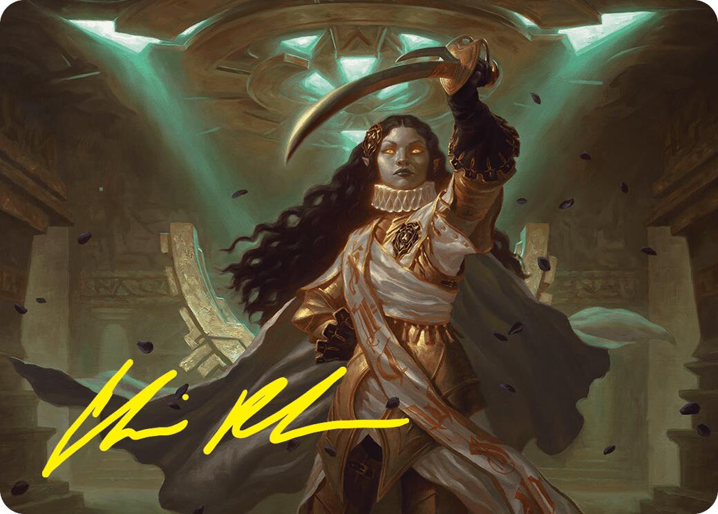 Elenda, Saint of Dusk Art Card (15/54) (Gold-Stamped Signature) [Foundations Art Series] | Jomio and Rueliete's Cards and Comics