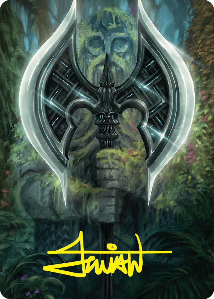 Leyline Axe Art Card (49/54) (Gold-Stamped Signature) [Foundations Art Series] | Jomio and Rueliete's Cards and Comics