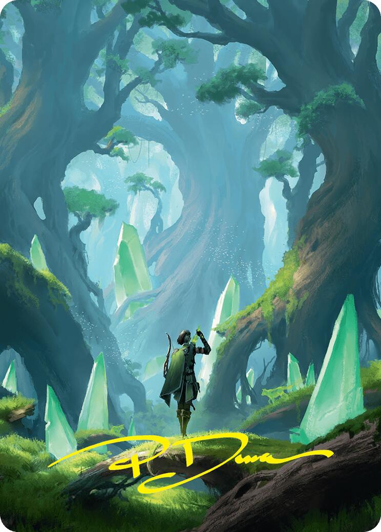 Forest Art Card (25/54) (Gold-Stamped Signature) [Foundations Art Series] | Jomio and Rueliete's Cards and Comics
