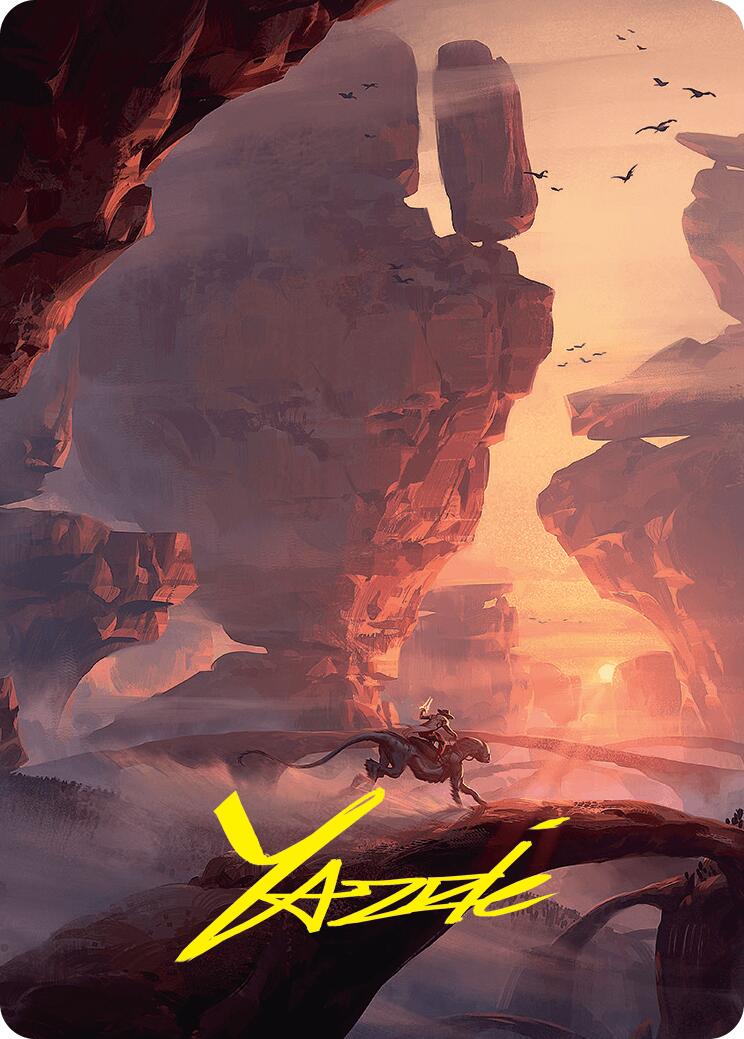 Mountain Art Card (24/54) (Gold-Stamped Signature) [Foundations Art Series] | Jomio and Rueliete's Cards and Comics