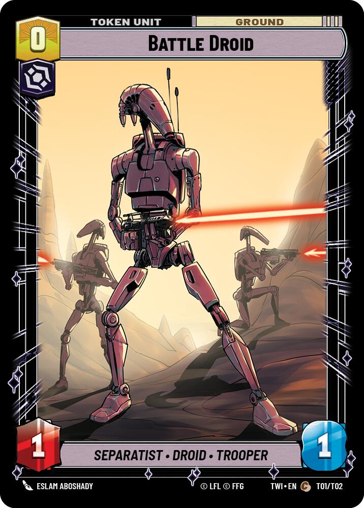 Battle Droid // Clone Trooper (T01 // T02) (T01 // T02) [Twilight of the Republic] | Jomio and Rueliete's Cards and Comics