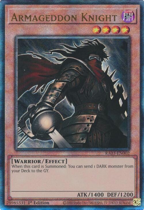 Armageddon Knight (UTR) [RA03-EN002] Prismatic Ultimate Rare | Jomio and Rueliete's Cards and Comics