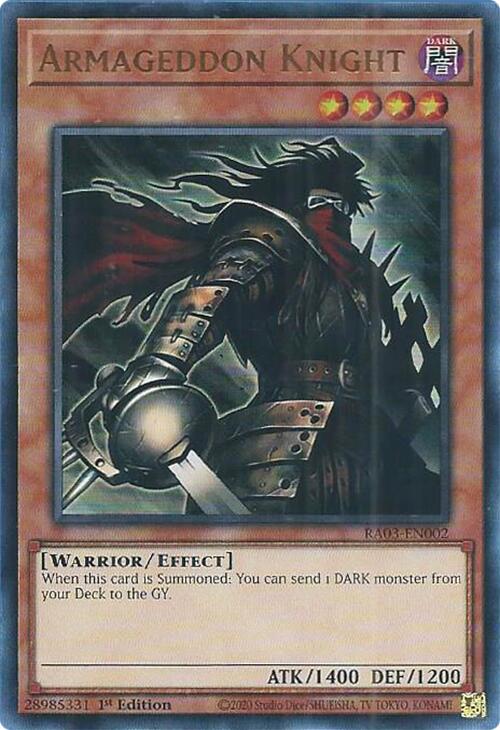 Armageddon Knight (UR) [RA03-EN002] Ultra Rare | Jomio and Rueliete's Cards and Comics