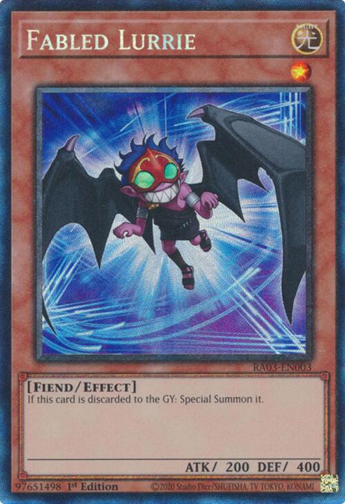 Fabled Lurrie (CR) [RA03-EN003] Prismatic Collector's Rare | Jomio and Rueliete's Cards and Comics