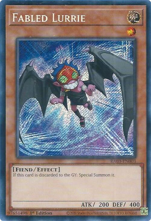 Fabled Lurrie (Secret Rare) [RA03-EN003] Secret Rare | Jomio and Rueliete's Cards and Comics