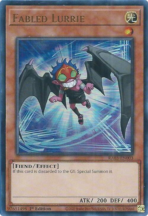 Fabled Lurrie (UR) [RA03-EN003] Ultra Rare | Jomio and Rueliete's Cards and Comics