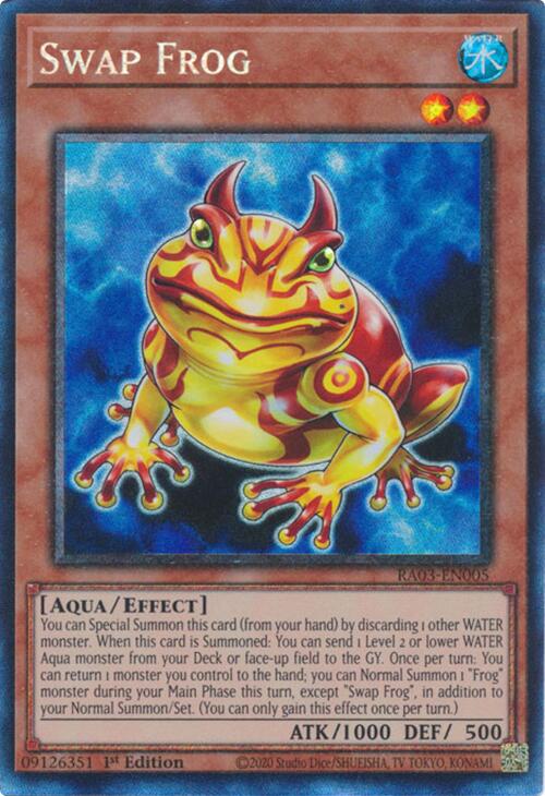 Swap Frog (CR) [RA03-EN005] Prismatic Collector's Rare | Jomio and Rueliete's Cards and Comics