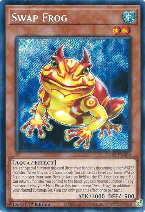 Swap Frog (Secret Rare) [RA03-EN005] Secret Rare | Jomio and Rueliete's Cards and Comics