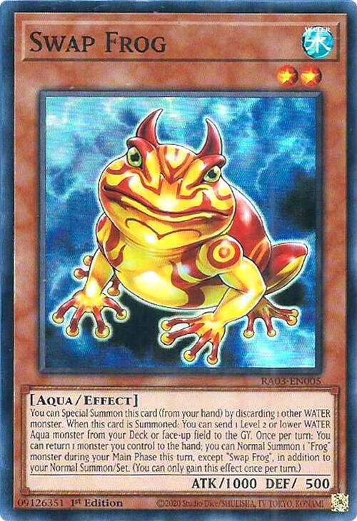 Swap Frog [RA03-EN005] Super Rare | Jomio and Rueliete's Cards and Comics