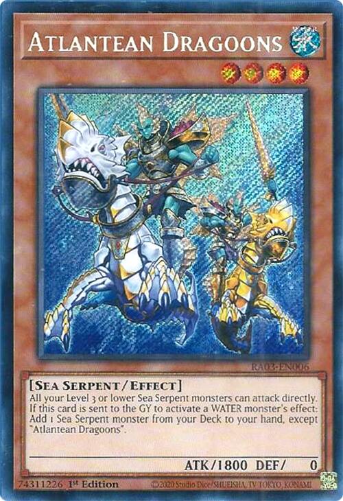 Atlantean Dragoons (Secret Rare) [RA03-EN006] Secret Rare | Jomio and Rueliete's Cards and Comics