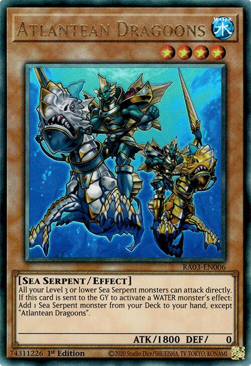 Atlantean Dragoons (UTR) [RA03-EN006] Prismatic Ultimate Rare | Jomio and Rueliete's Cards and Comics