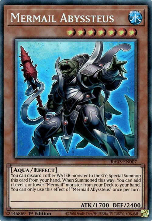 Mermail Abyssteus (CR) [RA03-EN007] Prismatic Collector's Rare | Jomio and Rueliete's Cards and Comics