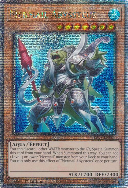 Mermail Abyssteus (Quarter Century Secret Rare) [RA03-EN007] Quarter Century Secret Rare | Jomio and Rueliete's Cards and Comics