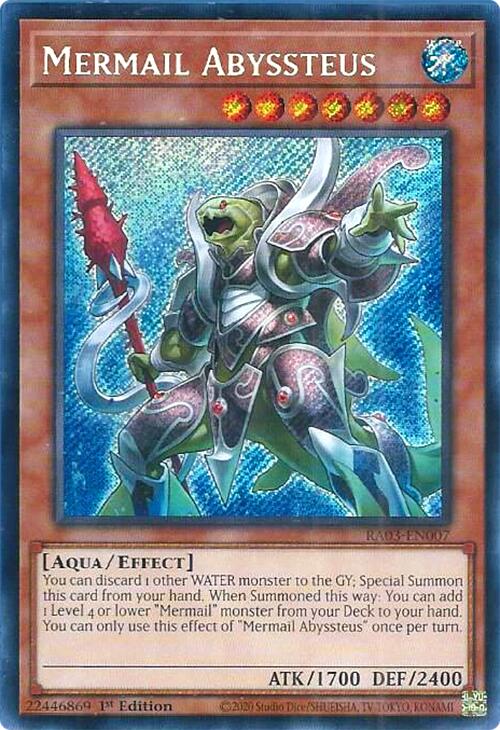Mermail Abyssteus (Secret Rare) [RA03-EN007] Secret Rare | Jomio and Rueliete's Cards and Comics
