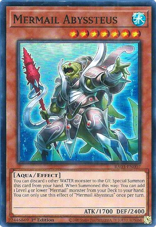 Mermail Abyssteus [RA03-EN007] Super Rare | Jomio and Rueliete's Cards and Comics