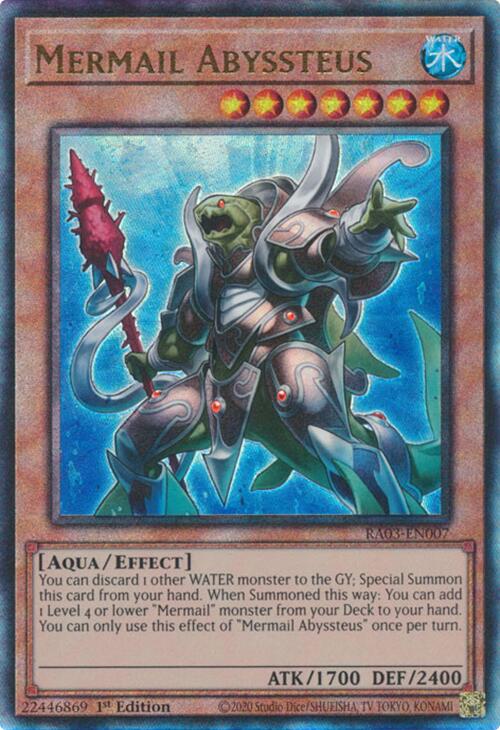 Mermail Abyssteus (UTR) [RA03-EN007] Prismatic Ultimate Rare | Jomio and Rueliete's Cards and Comics