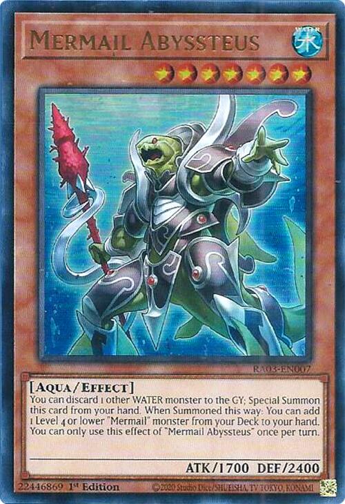 Mermail Abyssteus (UR) [RA03-EN007] Ultra Rare | Jomio and Rueliete's Cards and Comics