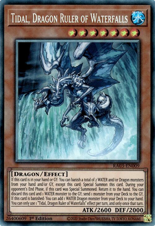 Tidal, Dragon Ruler of Waterfalls (CR) [RA03-EN009] Prismatic Collector's Rare | Jomio and Rueliete's Cards and Comics