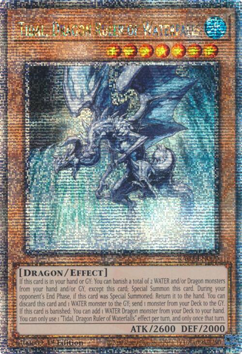 Tidal, Dragon Ruler of Waterfalls (Quarter Century Secret Rare) [RA03-EN009] Quarter Century Secret Rare | Jomio and Rueliete's Cards and Comics