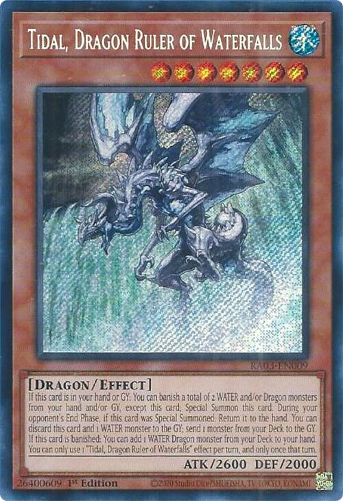 Tidal, Dragon Ruler of Waterfalls (Secret Rare) [RA03-EN009] Secret Rare | Jomio and Rueliete's Cards and Comics