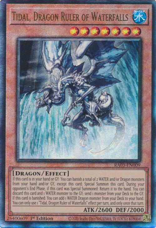 Tidal, Dragon Ruler of Waterfalls (UTR) [RA03-EN009] Prismatic Ultimate Rare | Jomio and Rueliete's Cards and Comics