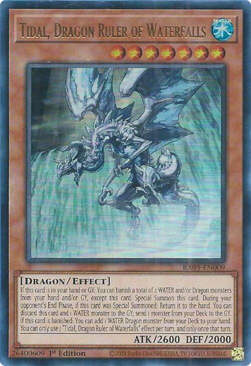 Tidal, Dragon Ruler of Waterfalls (UR) [RA03-EN009] Ultra Rare | Jomio and Rueliete's Cards and Comics
