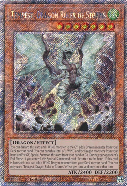 Tempest, Dragon Ruler of Storms (Platinum Secret Rare) [RA03-EN011] Platinum Secret Rare | Jomio and Rueliete's Cards and Comics