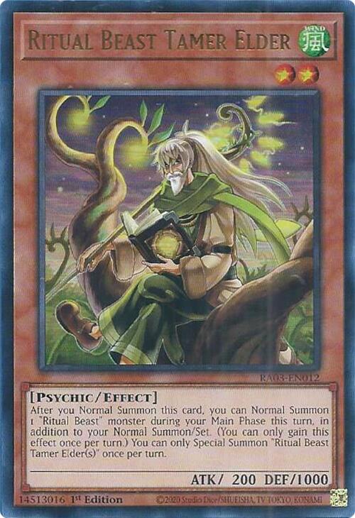 Ritual Beast Tamer Elder (UR) [RA03-EN012] Ultra Rare | Jomio and Rueliete's Cards and Comics