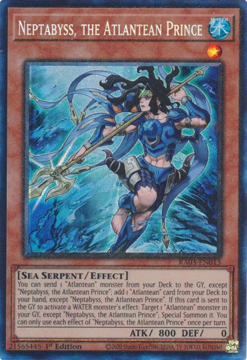 Neptabyss, the Atlantean Prince (CR) [RA03-EN013] Prismatic Collector's Rare | Jomio and Rueliete's Cards and Comics