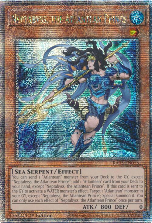 Neptabyss, the Atlantean Prince (Quarter Century Secret Rare) [RA03-EN013] Quarter Century Secret Rare | Jomio and Rueliete's Cards and Comics