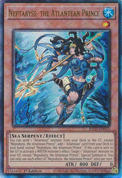 Neptabyss, the Atlantean Prince (UTR) [RA03-EN013] Prismatic Ultimate Rare | Jomio and Rueliete's Cards and Comics