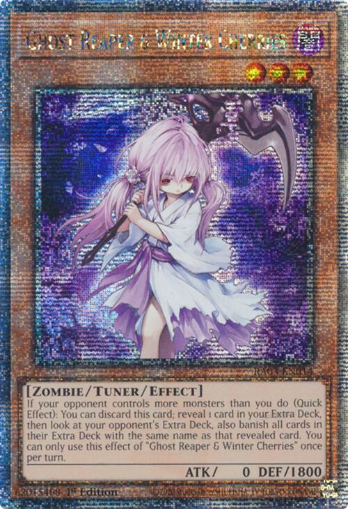 Ghost Reaper & Winter Cherries (Quarter Century Secret Rare) [RA03-EN014] Quarter Century Secret Rare | Jomio and Rueliete's Cards and Comics