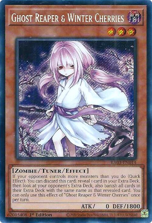 Ghost Reaper & Winter Cherries (Alternate Art) (Secret Rare) [RA03-EN014] Secret Rare | Jomio and Rueliete's Cards and Comics