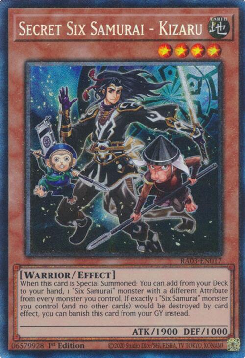 Secret Six Samurai - Kizaru (CR) [RA03-EN017] Prismatic Collector's Rare | Jomio and Rueliete's Cards and Comics