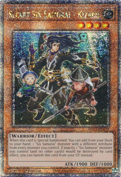 Secret Six Samurai - Kizaru (Quarter Century Secret Rare) [RA03-EN017] Quarter Century Secret Rare | Jomio and Rueliete's Cards and Comics