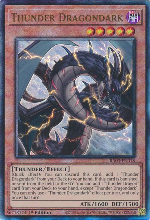Thunder Dragondark (UTR) [RA03-EN018] Prismatic Ultimate Rare | Jomio and Rueliete's Cards and Comics