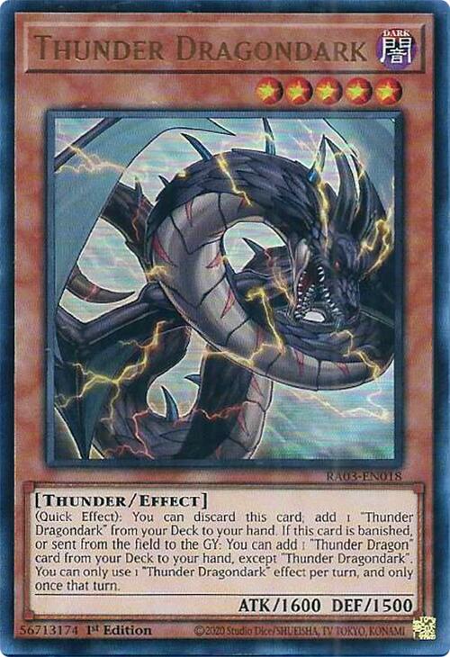 Thunder Dragondark (UR) [RA03-EN018] Ultra Rare | Jomio and Rueliete's Cards and Comics