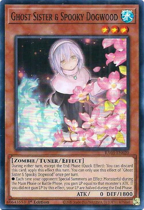 Ghost Sister & Spooky Dogwood [RA03-EN020] Super Rare | Jomio and Rueliete's Cards and Comics