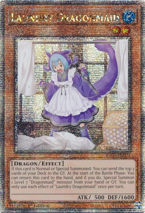 Laundry Dragonmaid (Quarter Century Secret Rare) [RA03-EN021] Quarter Century Secret Rare | Jomio and Rueliete's Cards and Comics