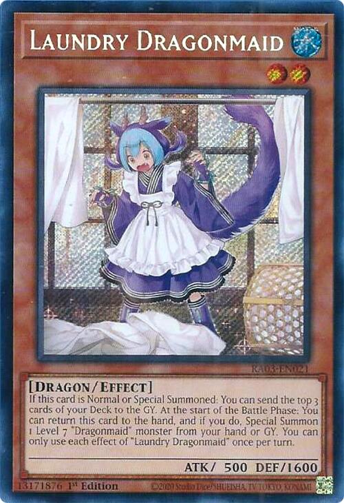 Laundry Dragonmaid (Secret Rare) [RA03-EN021] Secret Rare | Jomio and Rueliete's Cards and Comics