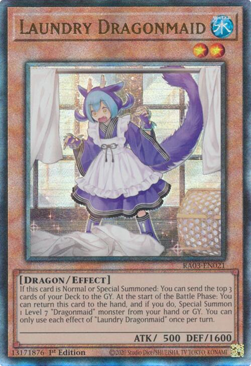 Laundry Dragonmaid (UTR) [RA03-EN021] Prismatic Ultimate Rare | Jomio and Rueliete's Cards and Comics