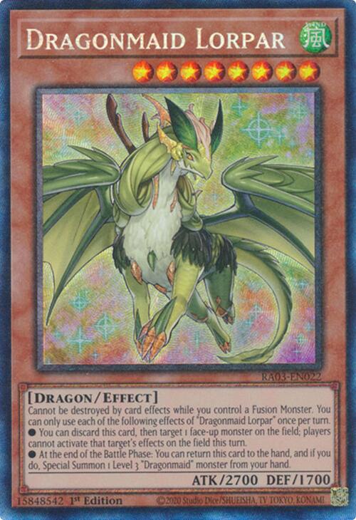 Dragonmaid Lorpar (CR) [RA03-EN022] Prismatic Collector's Rare | Jomio and Rueliete's Cards and Comics