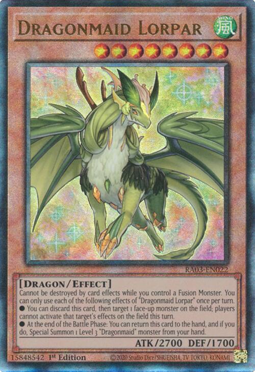 Dragonmaid Lorpar (UTR) [RA03-EN022] Prismatic Ultimate Rare | Jomio and Rueliete's Cards and Comics