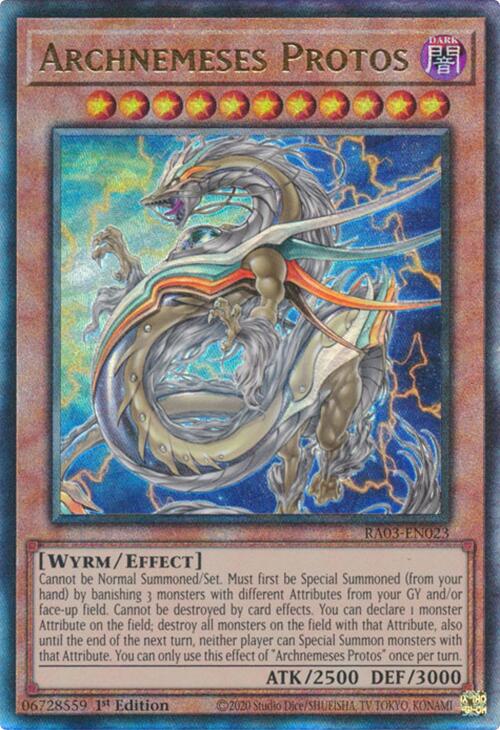 Archnemeses Protos (UTR) [RA03-EN023] Prismatic Ultimate Rare | Jomio and Rueliete's Cards and Comics