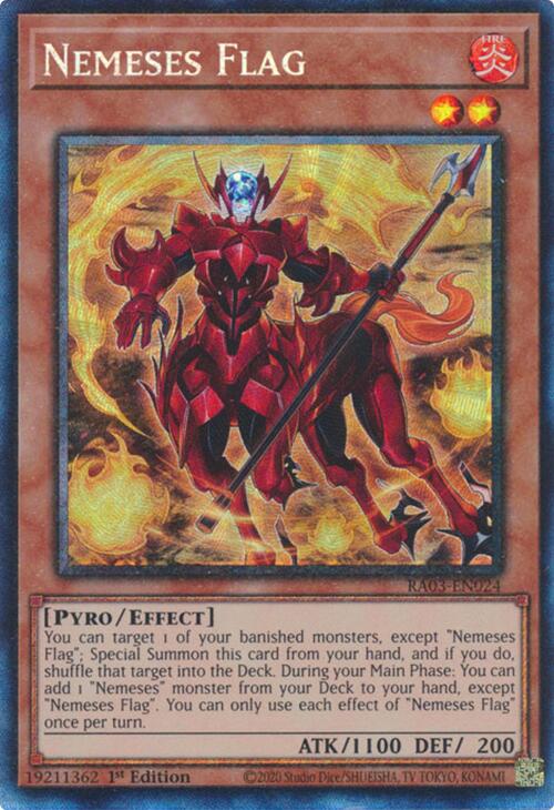 Nemeses Flag (CR) [RA03-EN024] Prismatic Collector's Rare | Jomio and Rueliete's Cards and Comics