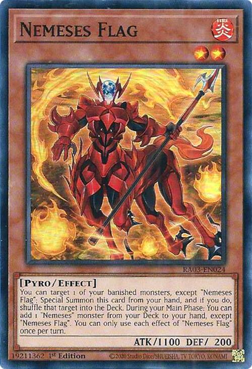 Nemeses Flag [RA03-EN024] Super Rare | Jomio and Rueliete's Cards and Comics