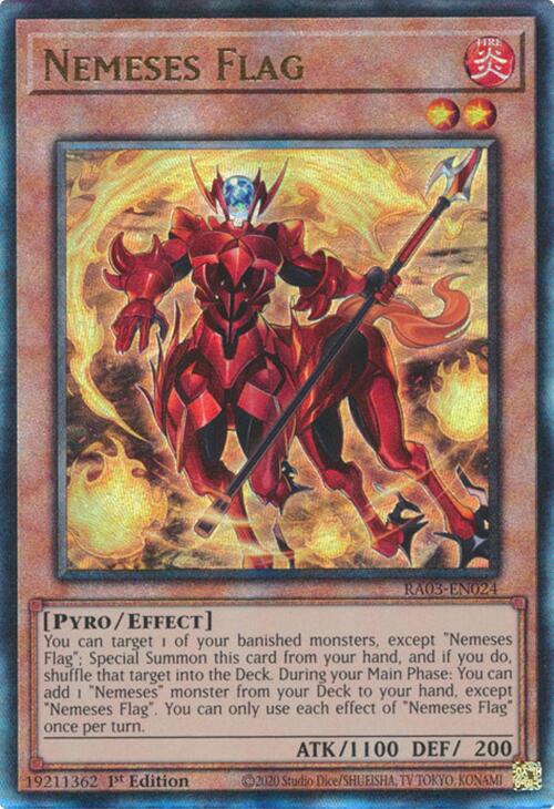 Nemeses Flag (UTR) [RA03-EN024] Prismatic Ultimate Rare | Jomio and Rueliete's Cards and Comics