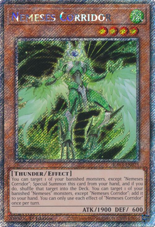 Nemeses Corridor (Platinum Secret Rare) [RA03-EN025] Platinum Secret Rare | Jomio and Rueliete's Cards and Comics